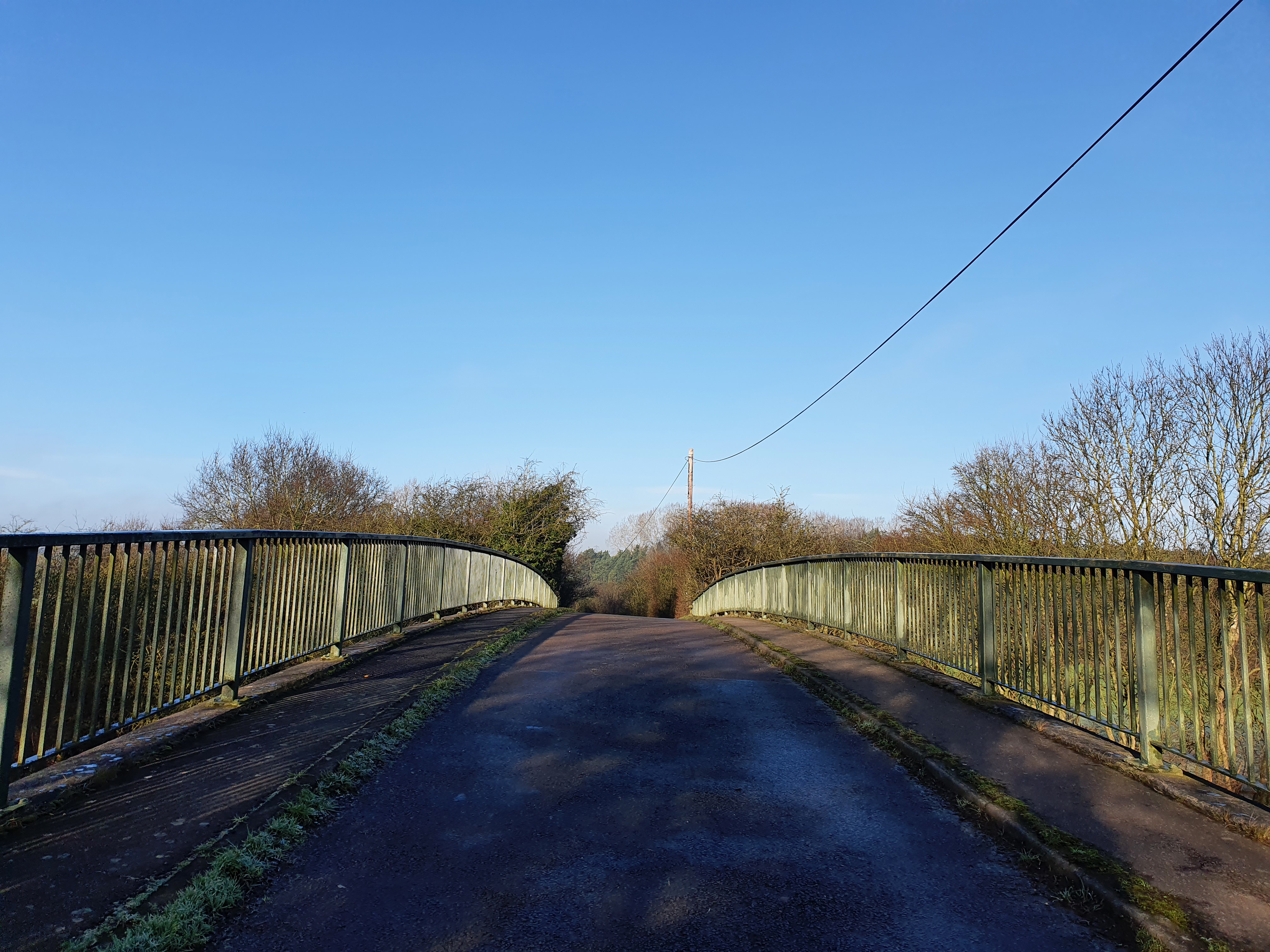 Bridge over A46 dual carriageway